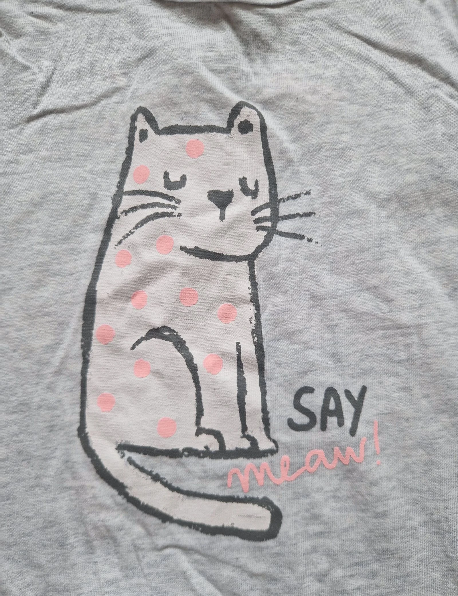 🐱 T-shirt de manga longa – TEX baby – bebê menina – 12 meses – bom estado – photo 2
